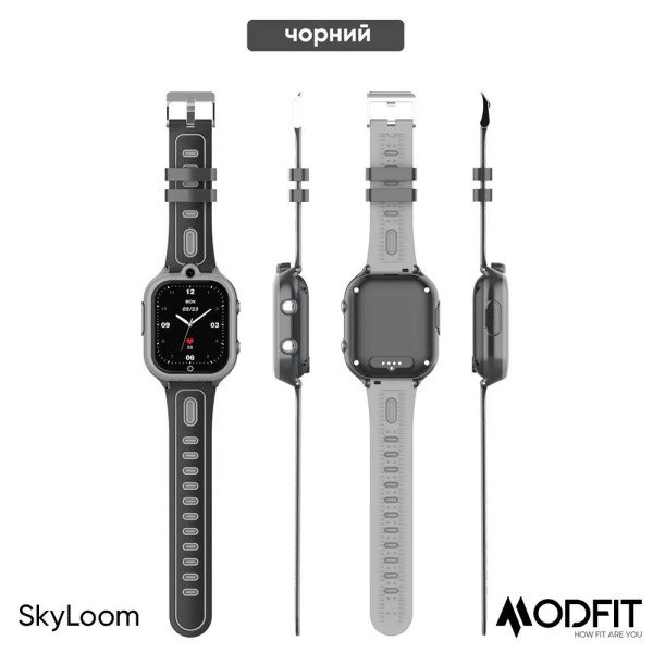 Розумний дитячий годинник Modfit SkyLoom All Black фото 14