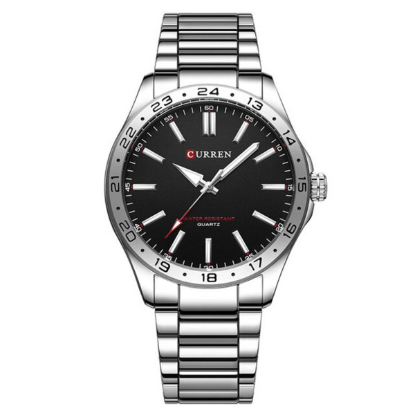 Чоловічий годинник Curren 8452 Silver-Black фото 1
