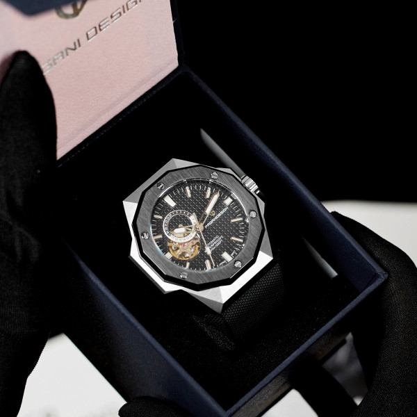 Чоловічий годинник Pagani Design PD-YS010 Silver-Black-Black фото 9