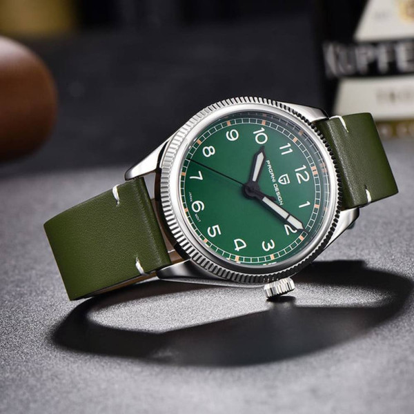 Чоловічий годинник Pagani Design PD-1765 Silver-Green-Green фото 3