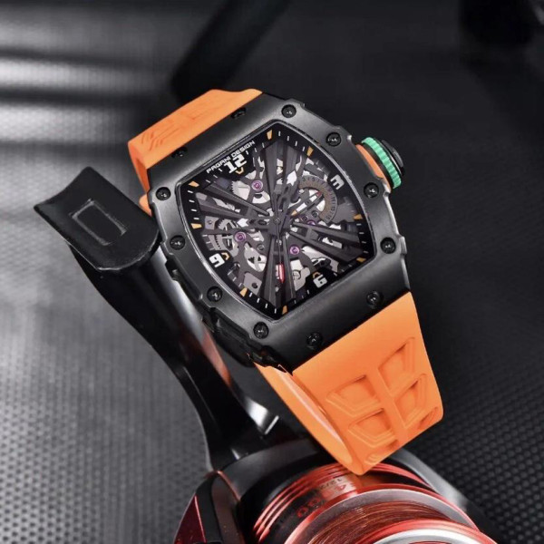 Чоловічий годинник Pagani Design PD-1738 Black-Orange фото 4