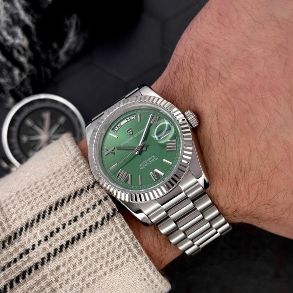 Мужские часы Pagani Design PD-1752 Silver-Green фото 4