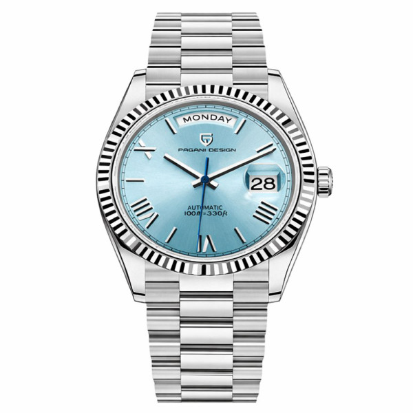Чоловічий годинник Pagani Design PD-1752 Silver-Light-Blue фото 1