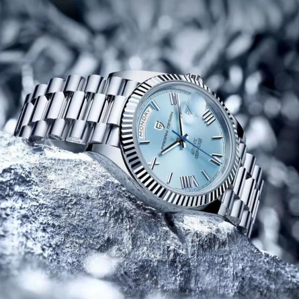 Мужские часы Pagani Design PD-1752 Silver-Light-Blue фото 6