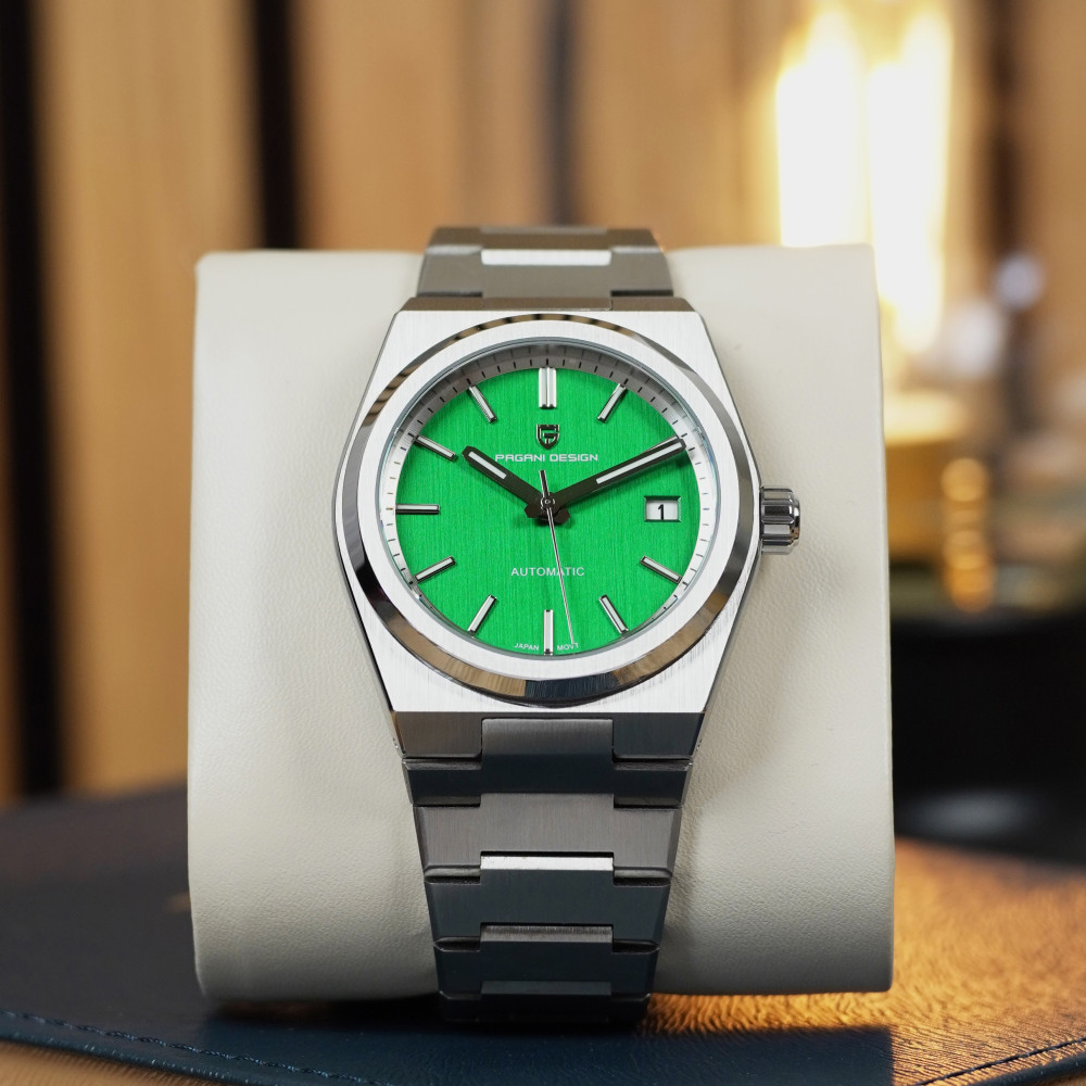 ⌚Купить Мужские часы Pagani Design PD-1753 Silver-Green за 5 730