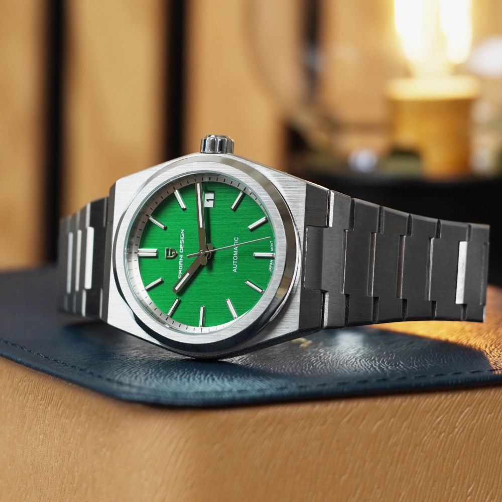 ⌚Купить Мужские часы Pagani Design PD-1753 Silver-Green за 5 730