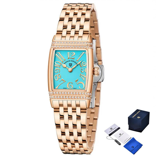 Женские часы Pagani Design PD-1737 RoseGold-Blue фото 1