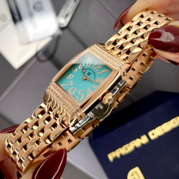 Женские часы Pagani Design PD-1737 RoseGold-Blue фото 5