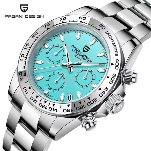 Наручний годинник Pagani Design PD-1727 Silver-Blue фото 4
