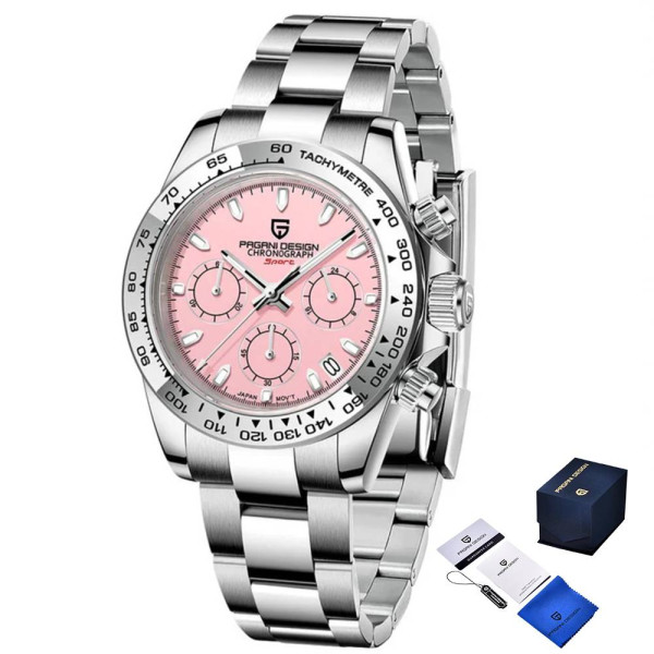 Женские часы Pagani Design PD-1727 Silver-Pink фото 1