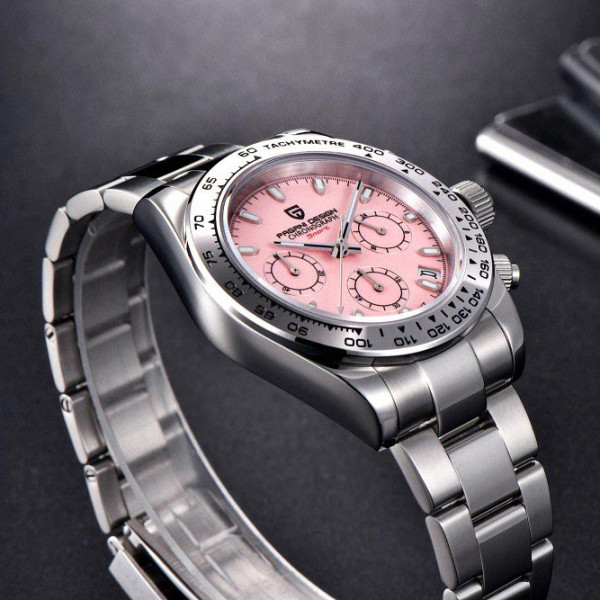 Наручний годинник Pagani Design PD-1727 Silver-Pink фото 6