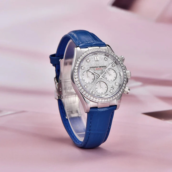 Жіночий годинник Pagani Design PD-1730 Silver-Blue фото 3