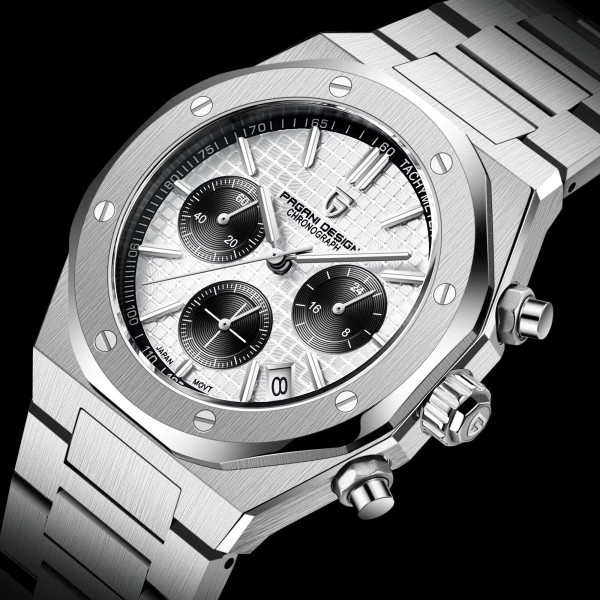 Мужские часы Pagani Design PD-1707 Silver-Black фото 4