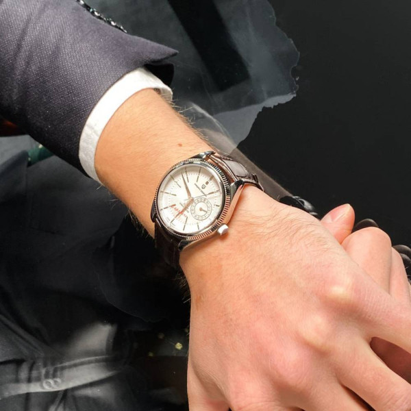 Чоловічий годинник Pagani Design PD-1689 Silver-White-Brown фото 3