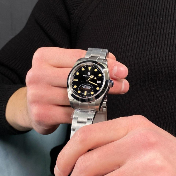 Мужские часы Pagani Design PD-1692 Silver-Black-Orange фото 4