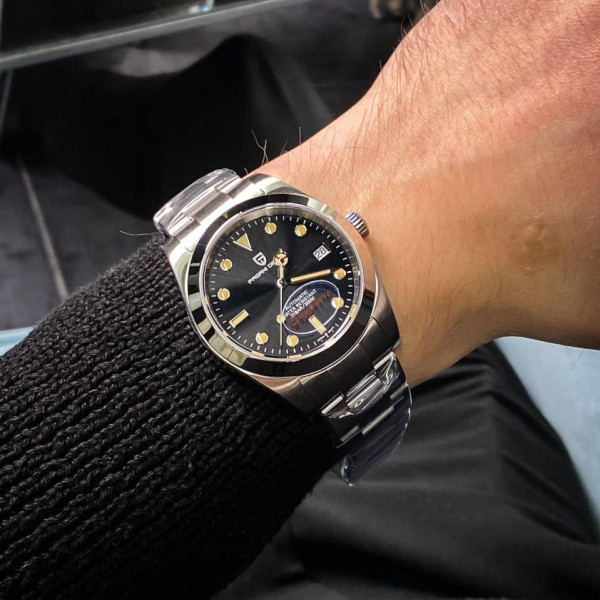 Мужские часы Pagani Design PD-1692 Silver-Black-Orange фото 3