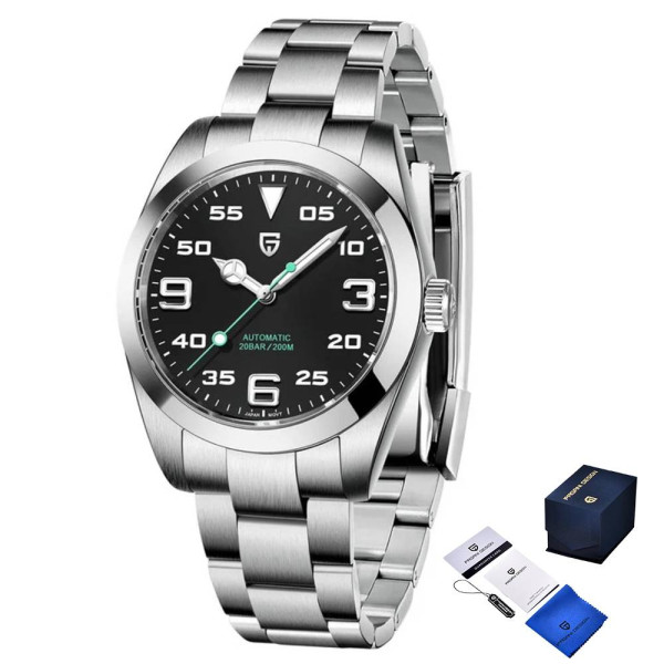 Чоловічий годинник Pagani Design PD-1692 Silver-Black-Green фото 1