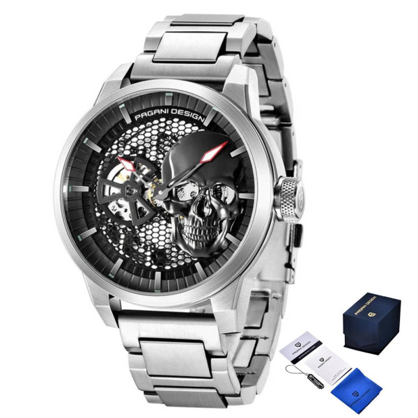 Мужские часы Pagani Design PD-1665 Silver-Black фото 1