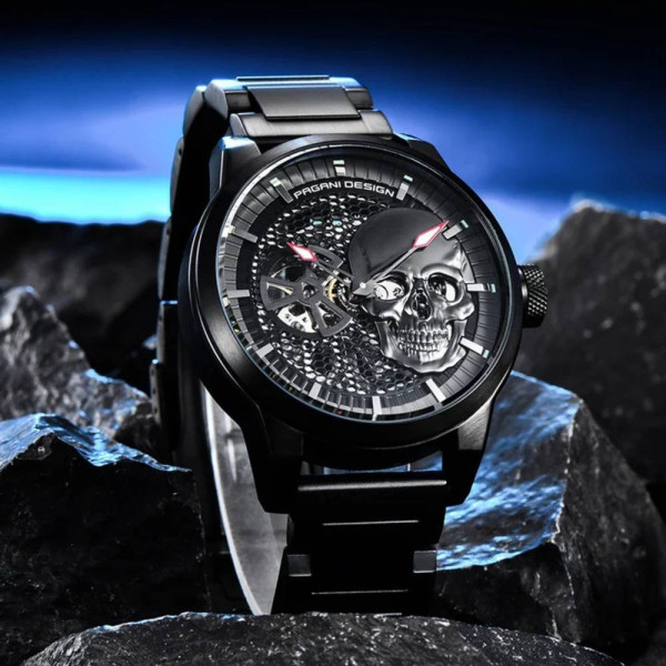 Мужские часы Pagani Design PD-1665 All Black Metal фото 4