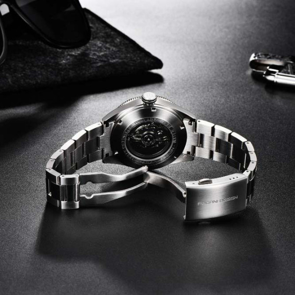 Чоловічий годинник Pagani Design PD-1649 Silver-Blue Metal фото 6