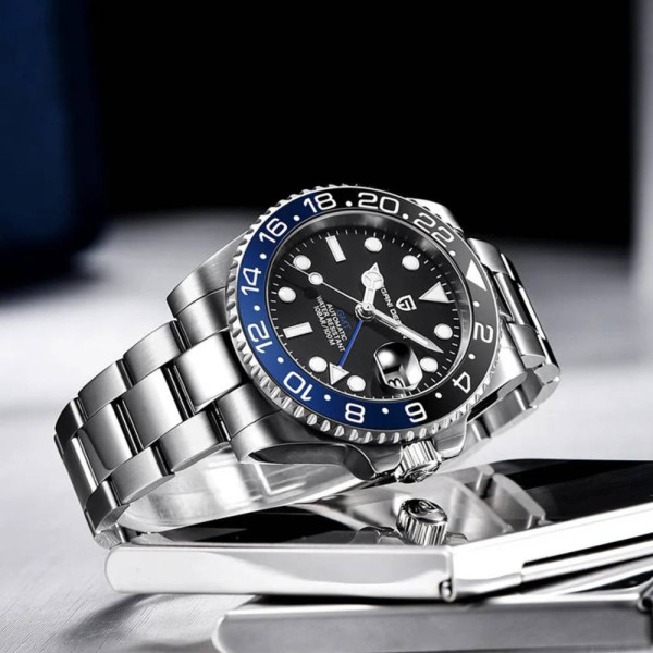 Мужские часы Pagani Design PD-1662 Silver-Blue-Black фото 4