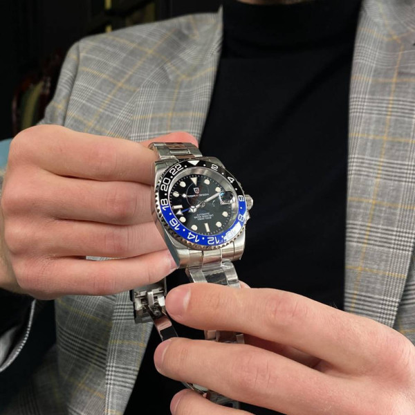 Чоловічий годинник Pagani Design PD-1662 Silver-Blue-Black фото 5