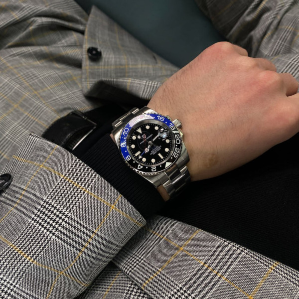 Чоловічий годинник Pagani Design PD-1662 Silver-Blue-Black фото 8