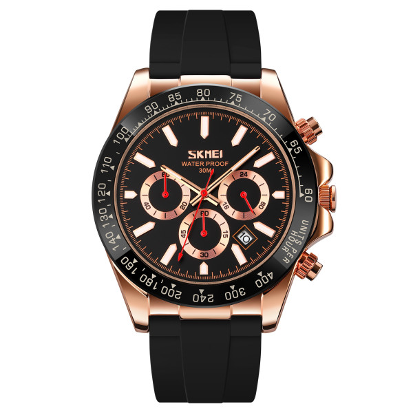 Чоловічий годинник Skmei 9275RGBK Rose Gold-Black фото 1