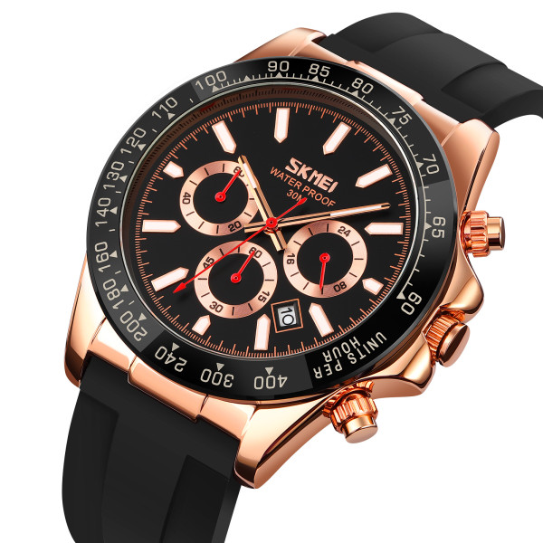 Чоловічий годинник Skmei 9275RGBK Rose Gold-Black фото 3