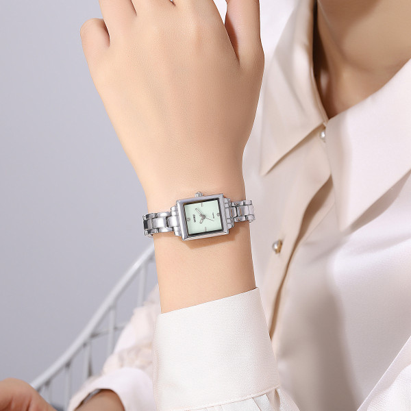 Женские часы Skmei 2315SIGN Silver-Green фото 4