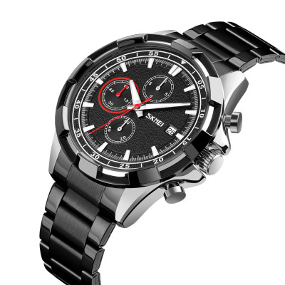 Мужские часы Skmei 9192SIBK Silver-Black