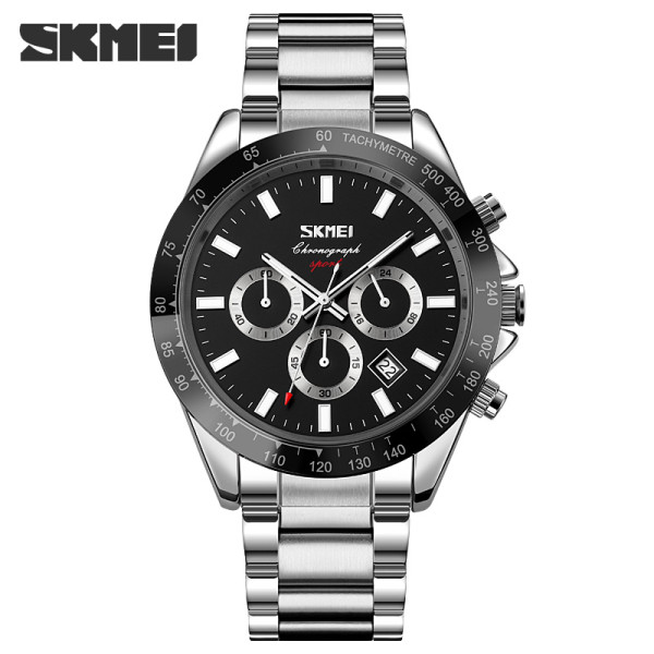 Чоловічий годинник Skmei 9259SIBK Silver-Black фото 1