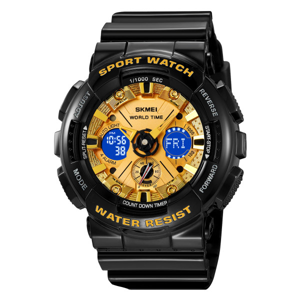 Чоловічий годинник Skmei 2118BKGD Black-Gold фото 3