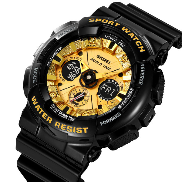 Чоловічий годинник Skmei 2118BKGD Black-Gold фото 4