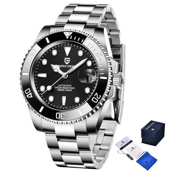 Мужские часы Pagani Design PD-1661 Silver-Black фото 1