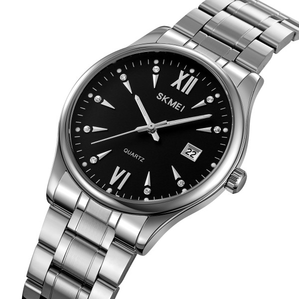 Чоловічий годинник Skmei 2158SIBK Silver-Black фото 3