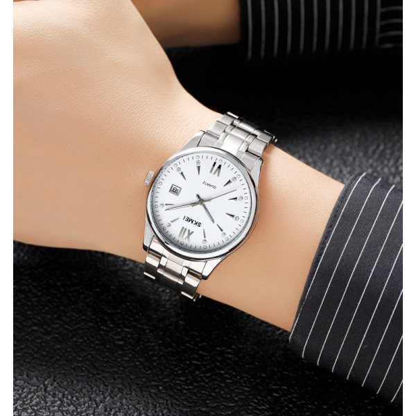 Чоловічий годинник Skmei 2158SIWT Silver-White фото 4