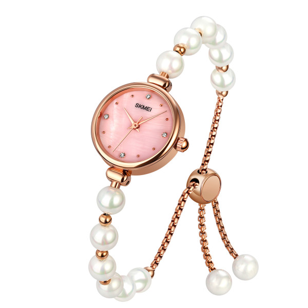 Жіночий годинник Skmei 1983PKWT Pink-White фото 3