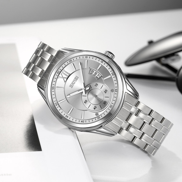 Чоловічий годинник Skmei 9319SISI Silver-Silver фото 4