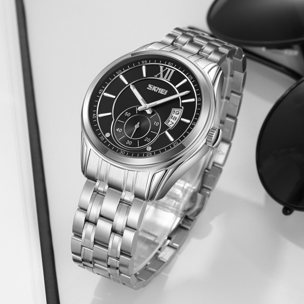 Мужские часы Skmei 9319SIBK Silver-Black фото 5