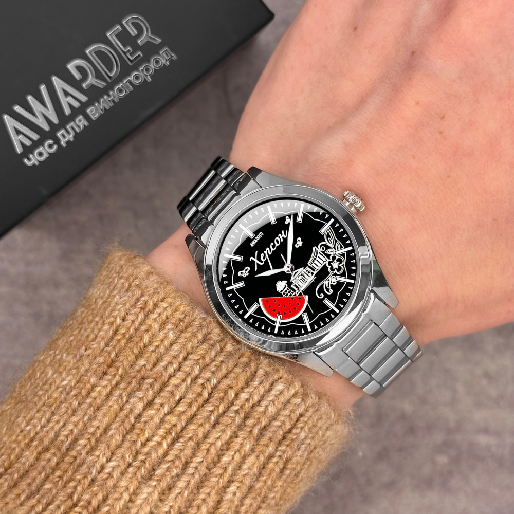 ⌚Купить Женские часы Awarder 035 Херсон I Silver-Black за 1 385