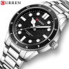 Чоловічий годинник Curren 8450 Silver-Black фото 3