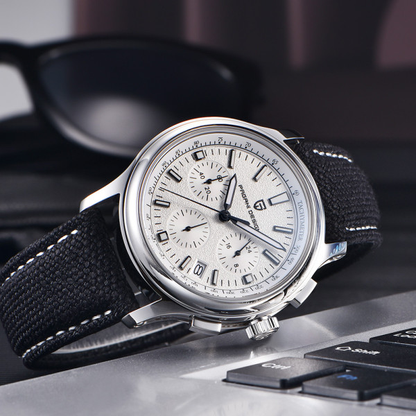 Чоловічий годинник Pagani Design PD-1781 Black-Silver-White фото 4