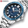 Чоловічий годинник Curren 8450 Silver-Blue фото 3