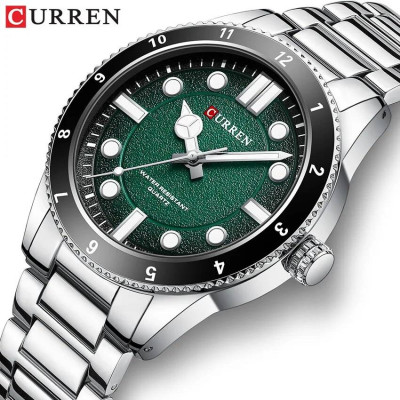 Curren 8450 Silver-Green