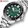 Чоловічий годинник Curren 8450 Silver-Green фото 3