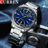 Мужские часы Curren 8455 Silver-Blue фото 3