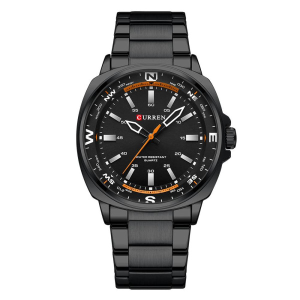 Чоловічий годинник Curren 8455 All Black фото 1