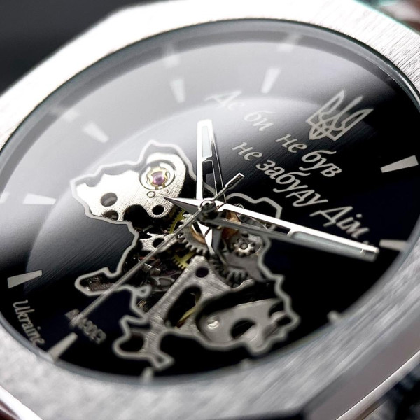 Годинник наручний Patriot Octagon Де би не був Silver-Black фото 4