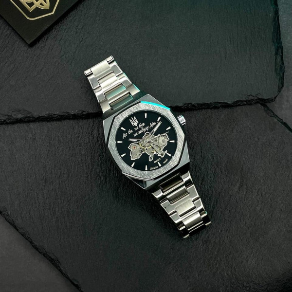 Годинник наручний Patriot Octagon Де би не був Silver-Black фото 7